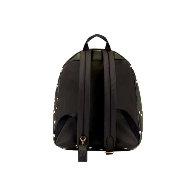 COACH Disney Charlie 27 Disney Snow White Pattern Collaboration Coated Canvas Backpack Large Size Women's Khaki-2