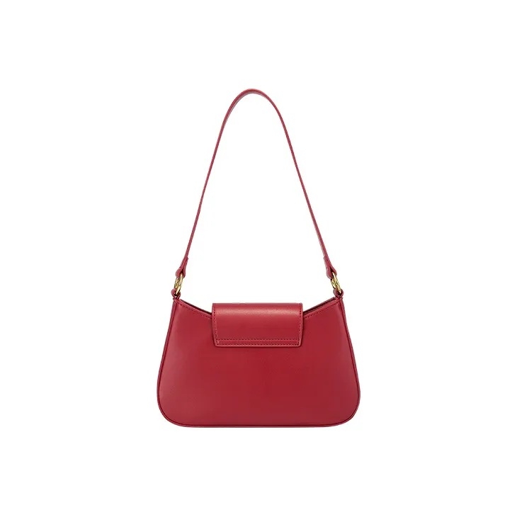 JONBAG Synthetic Leather Wedding Bag, Underarm Shoulder Bag, Handbag, Crossbody Bag Medium Size Women's Red-3