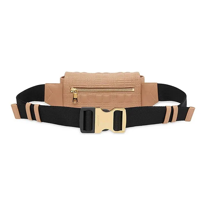 Burberry Leather Fanny Pack Belt Bag Camel-1