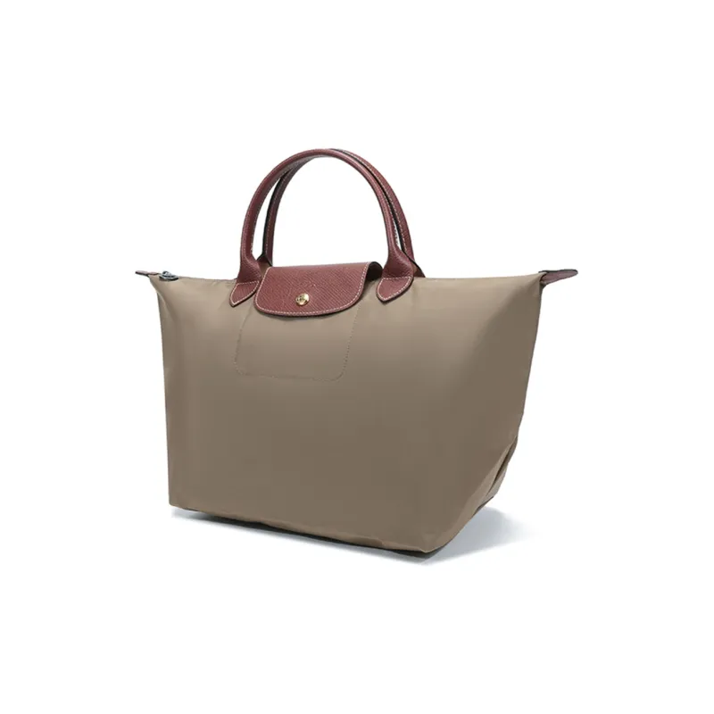 LONGCHAMP Le Pliage Fabric Dumpling Bag Handbags Medium Size Women's Sand Earth Tone-1