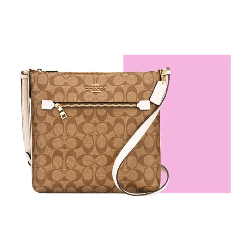 COACH Rowan PVC Shoulder Bag Medium Size Women's-3