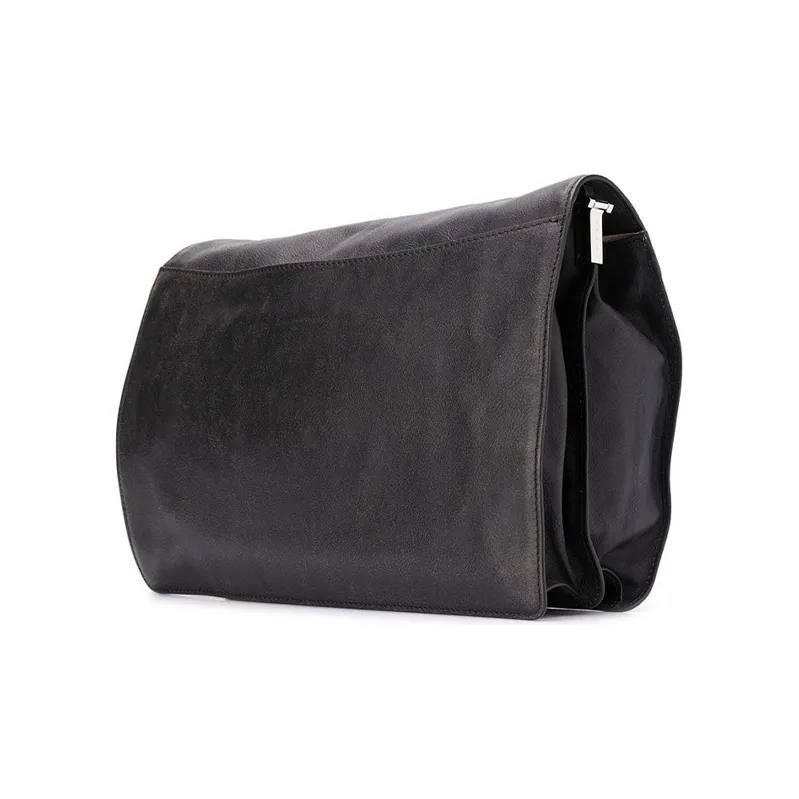MARNI Leather Messenger Bag Crossbody Bags Men's Black-1