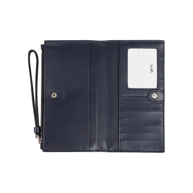 COACH Cow Leather Clutch Women's Black-2