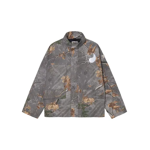 Our Legacy X Stussy Jackets Men Camouflage Gray