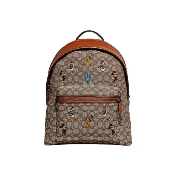 COACH X Disney Collaboration West Canvas With Leather Backpack Regular Women's Brown