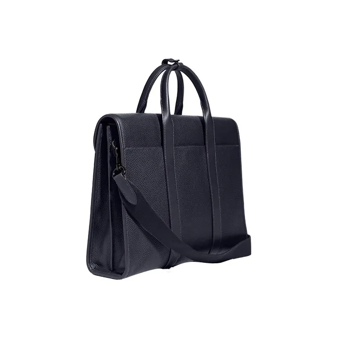 COACH Graham Leather Laptop Bags Briefcases Large Size Men's Dark Marine Blue-1