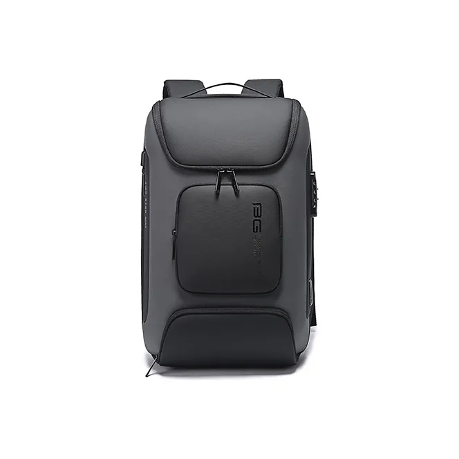 BANGE Oxford Laptop Bag Travel Bag Backpack Regular Men's Black/Gray-3