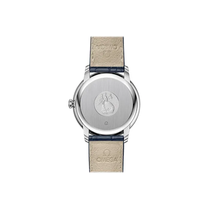 OMEGA Elegant Saucer Series Automatic Mechanical Movement Men's Watches Watch 39.5mm Blue Dial Stainless Steel Case-1