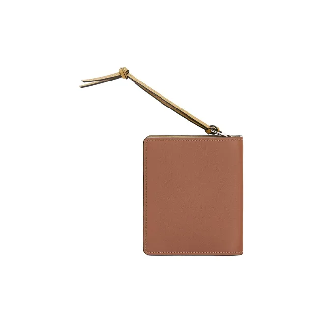 LOEWE Cow Leather Small Wallet Women's Brown-1
