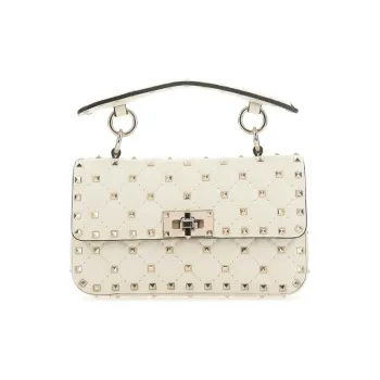 Valentino Leather Handbag Shoulder Bag Crossbody Bag Women's White