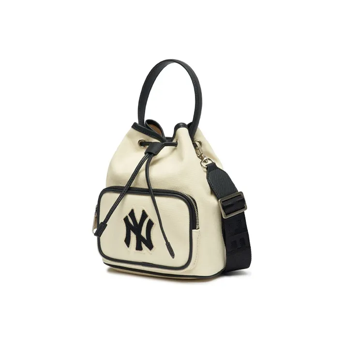 MLB Premium Canvas Bucket Bag, Shoulder Bag, Crossbody Bag Regular Unisex Ecru-3