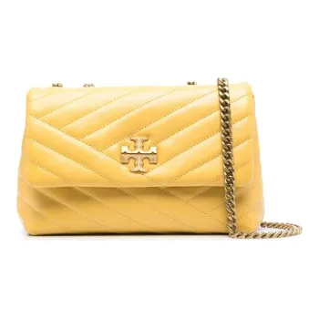TORY BURCH Kira Leather Crossbody Bag Shoulder Bag Women's Yellow