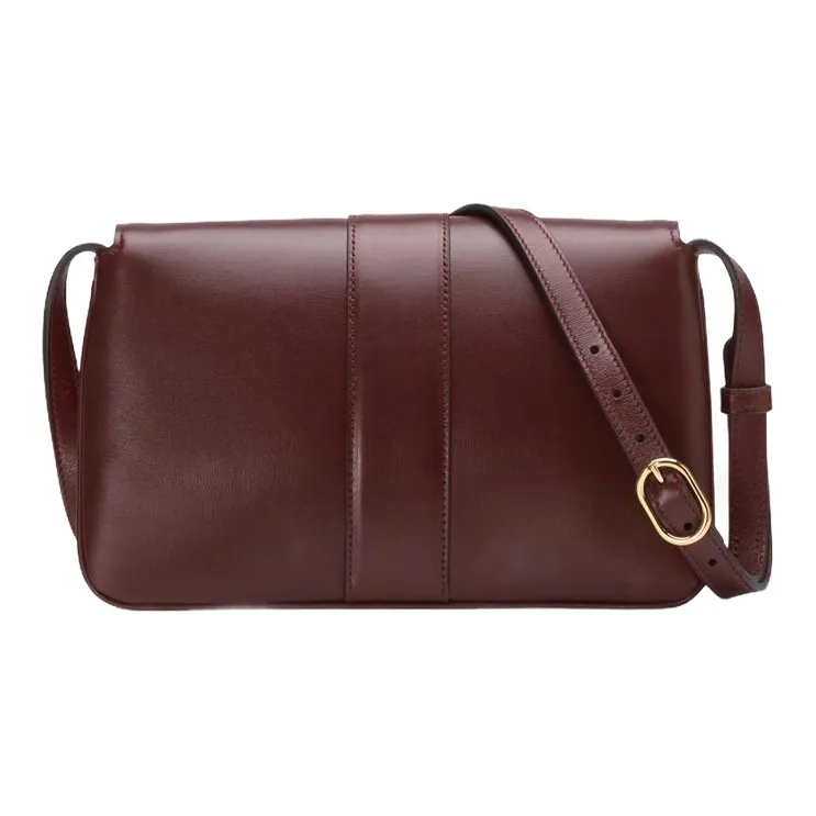 GUCCI Arli Leather Shoulder Bag, Crossbody Bag Trumpets Women's Burgundy-4