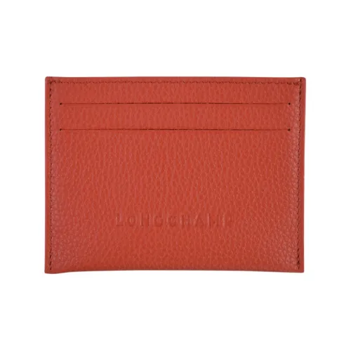 LONGCHAMP Le Foulonné Card Holders Orange Red