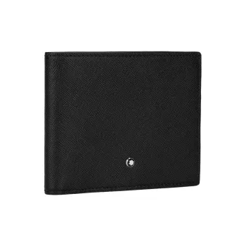 MONTBLANC Full grain Calf Leather Wallet Regular Men's Black
