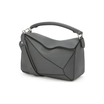 LOEWE Puzzle Calfskin Geometric Bag Puzzle Bag Handbag Shoulder Bag Crossbody Bag Regular Women's Anthracite Gray