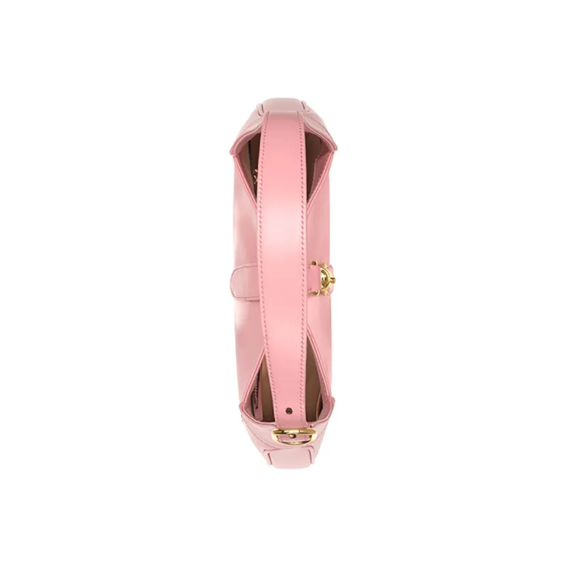 GUCCI Jackie 1961 Leather Crescent Shoulder Bag Shoulder Bag Small Size Women's Light Pink-5