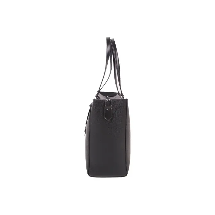 MICHAEL KORS Kimberly Leather 3-in-1 Tote Bag Shoulder Handbag Women's Black & Multicolor-4