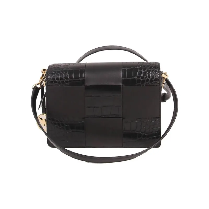 MICHAEL KORS Mercer Leather Box Bag Shoulder Bag Crossbody Bag Small Size Women's Black-3