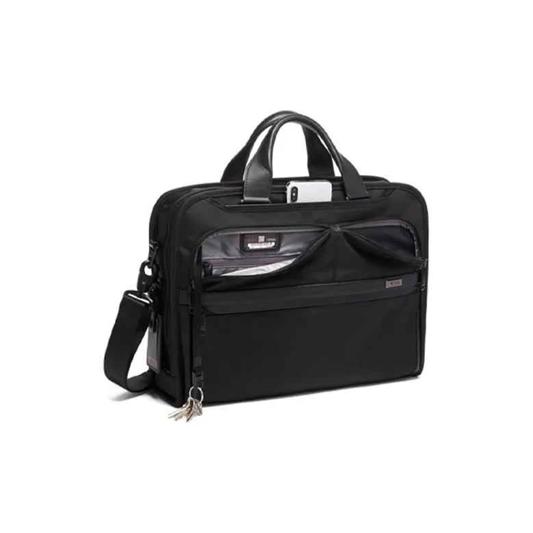 TUMI Nylon Fabric Briefcases Handbags Regular Unisex Black-2
