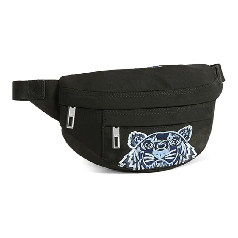 KENZO Polyester Crossbody Bags Sling Bags Small Size Men's Black Blue Logo-1