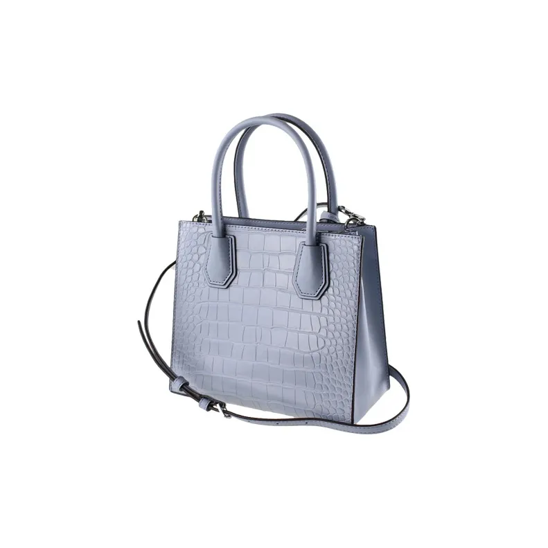 MICHAEL KORS Mercer Cow Leather Shoulder Bag, Crossbody Bag, Handbag Women's Aqua Blue-2