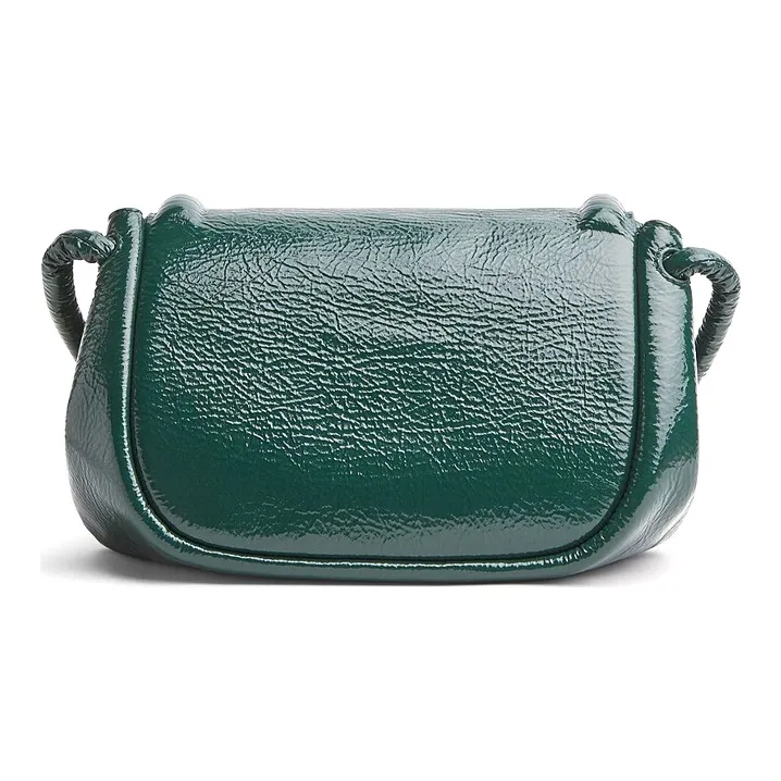 Bottega Veneta Leather Clutch Women's Dark Green-2