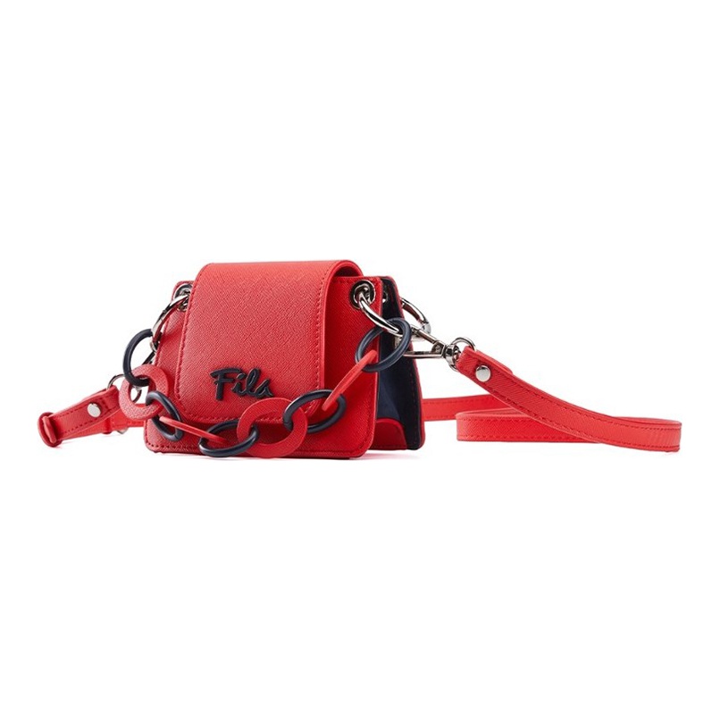 FILA Crossbody Bags Red POIZON