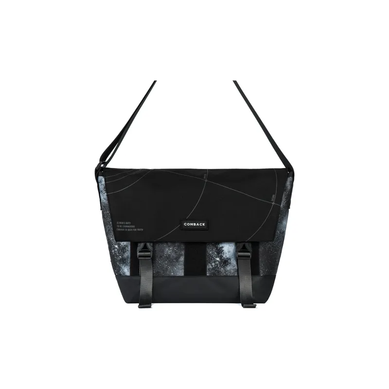 COMBACK VAST UNIVERSE Polyamide Messenger Bag, Shoulder Bag, Crossbody Bag Unisex Black/White/Gray-1