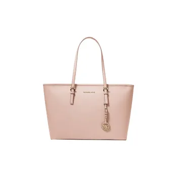 MICHAEL KORS Jet Set Leather Tote Bag, Shopping Bag, Handbag, Shoulder Bag Medium Size Women's Cherry Blossom Pink