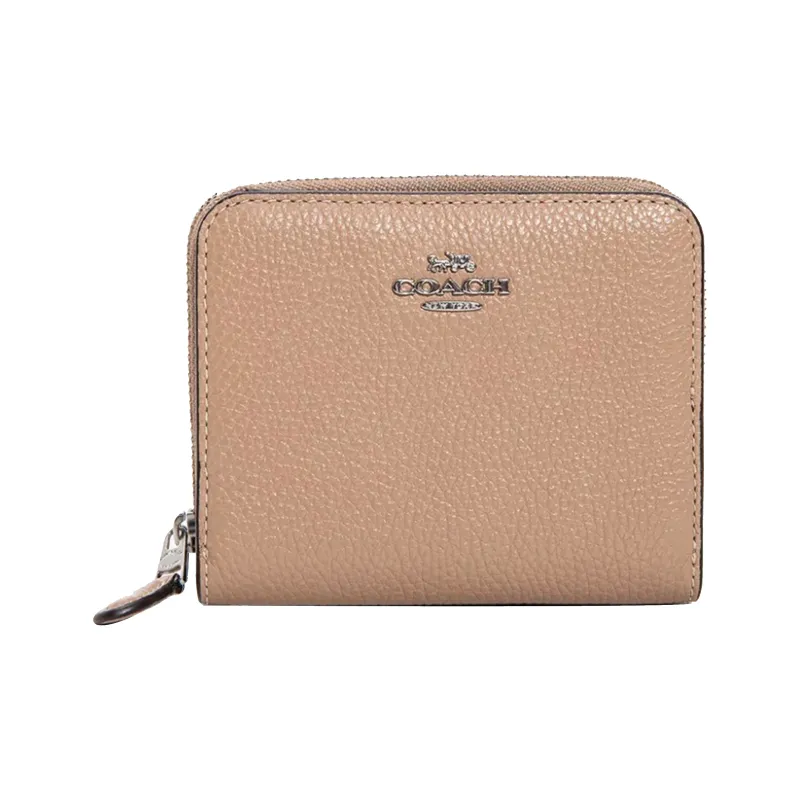 COACH Billfold Wallet Leather Wallet Small Size Women's Nude Pink-0