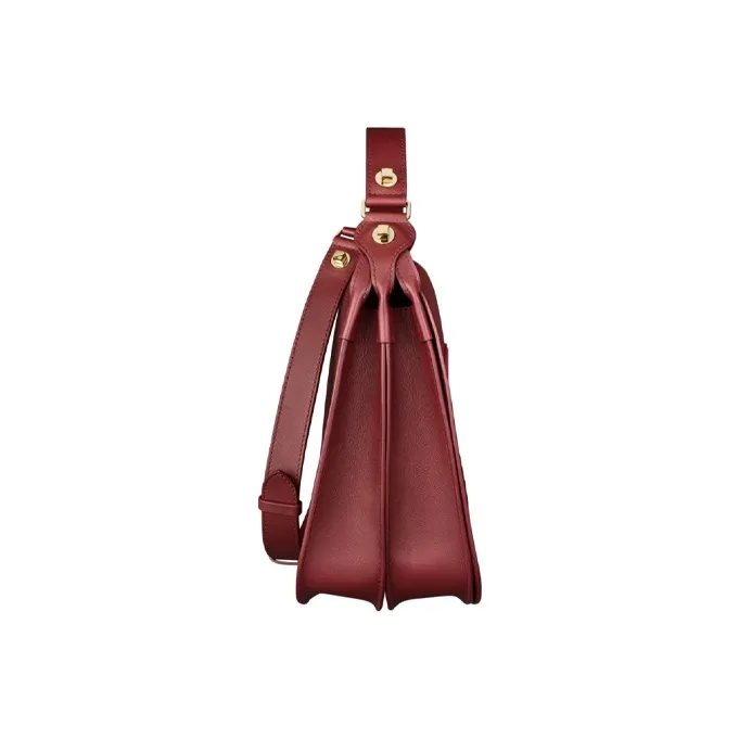 CARTIER CARNASSIÈRE Calfskin Crossbody Bag, Shoulder Bag Medium Size Women's Burgundy-1