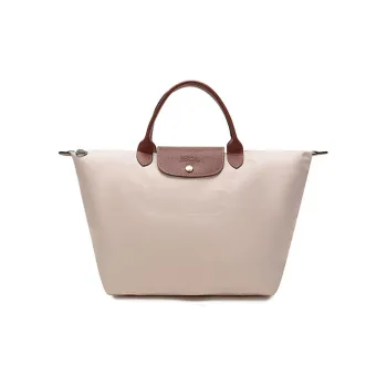 LONGCHAMP Le Pliage Fabric Dumpling Bag Handbags Medium Size Women's Nude Pink