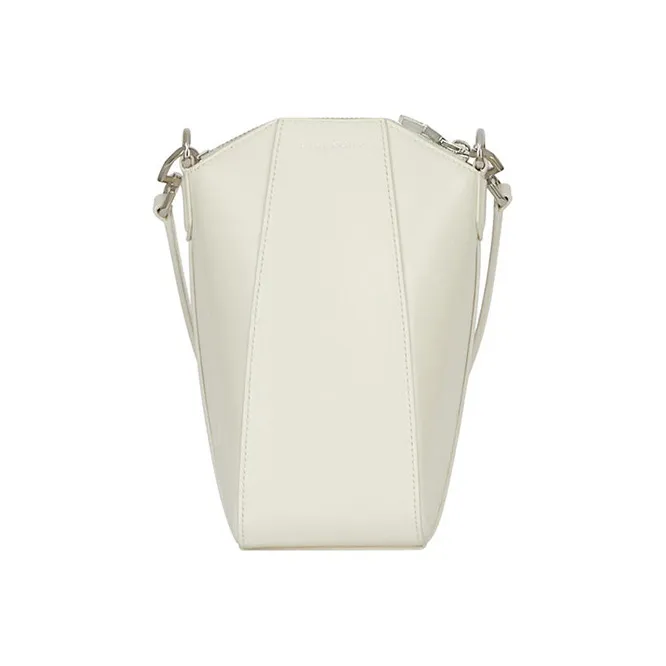 GIVENCHY Antigona Cow Leather Handbag Shoulder Bag Crossbody Bag Mini Women's Ivory White-3