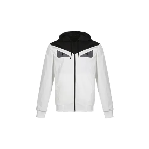 FENDI Jackets Men White/Black