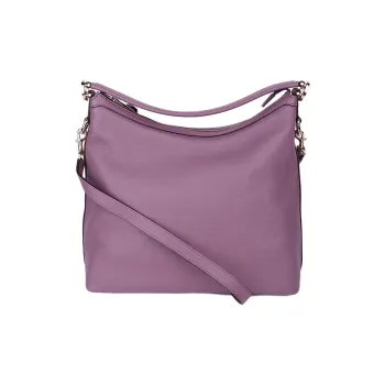 GUCCI Cow Leather Shoulder Bag Crossbody Bag Handbag Women's Purple