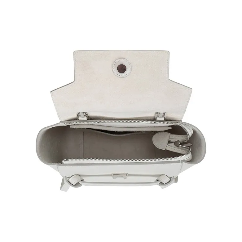 CELINE Belt Grained Calfskin Catfish Bag One Shoulder Handbag Crossbody Bag Women's Candy Color/White-5