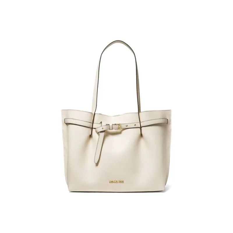 MICHAEL KORS Emilia Leather One Shoulder Handbag Tubas Women's White-0