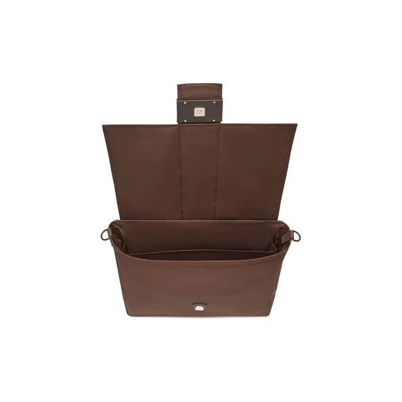 FENDI Nylon Baguette Bag One Shoulder Handbag Crossbody Bag Men's Brown-3