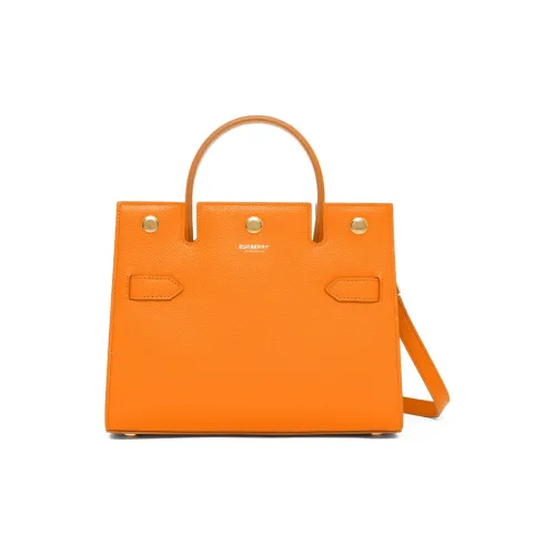 Burberry Cow Leather Shoulder Bag Mini Women's Orange