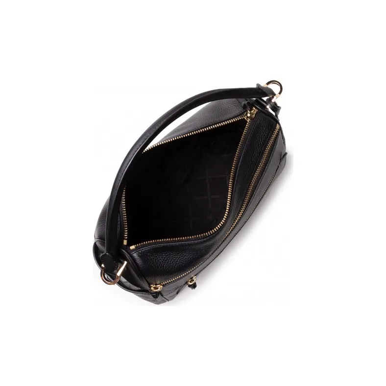 MICHAEL KORS Lorimer Leather Crossbody Bags Handbags Women's Black-4