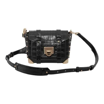 MICHAEL KORS Manhattan Cow Leather Shoulder Bag Crossbody Bag Women's Black