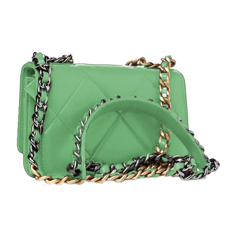 CHANEL 19Bag Lambskin Portable Crossbody Bag, Shoulder Bag Women's Green-1