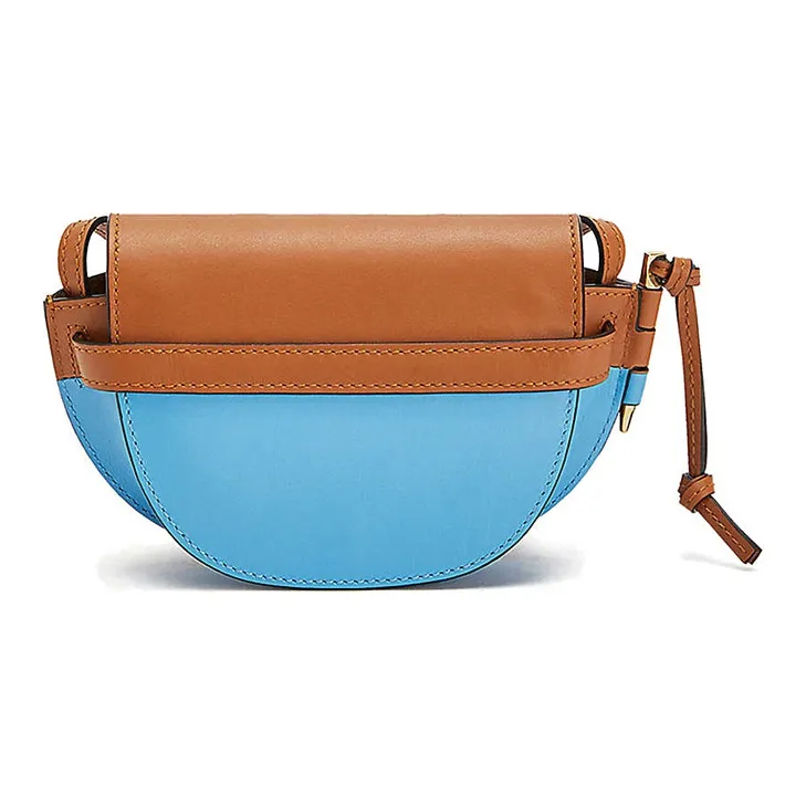 LOEWE Gate Leather Shoulder Bag Crossbody Bag Mini Women's Candy Color/Blue/Brown-2