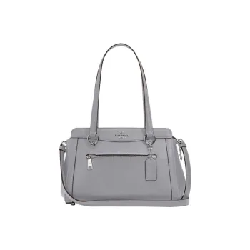 COACH Kailey With Leather Handbags Crossbody Bags Large Size Women's Granite Gray