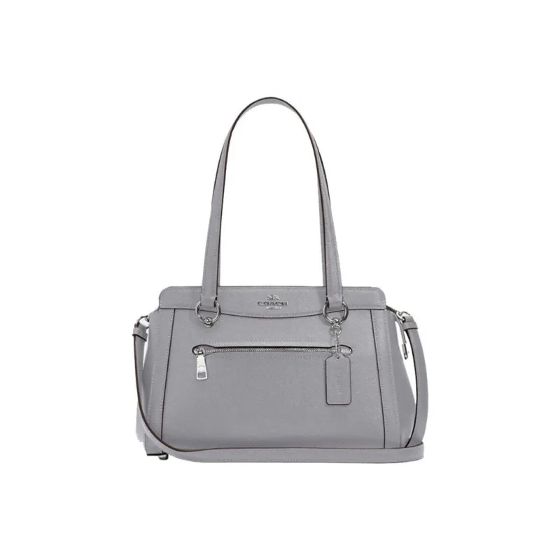 COACH Kailey With Leather Handbags Crossbody Bags Large Size Women's Granite Gray-0