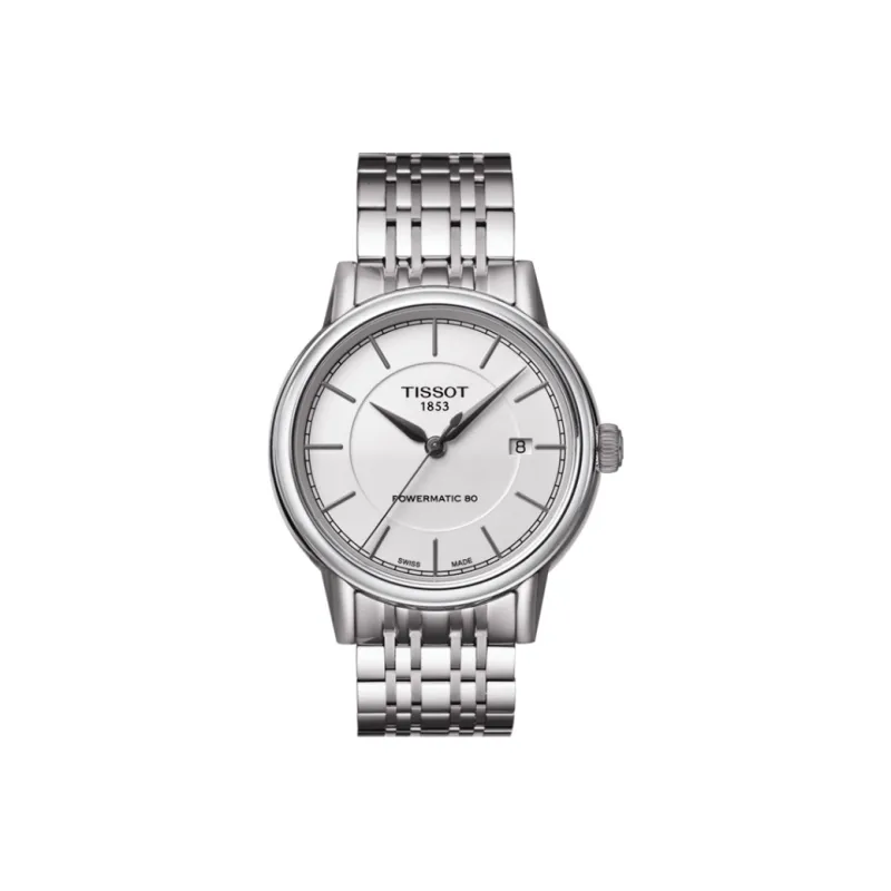 TISSOT Carlson Collection Automatic Mechanical Movement Men's Watches Watch 40mm White Dial T085.407.11.011.00-0