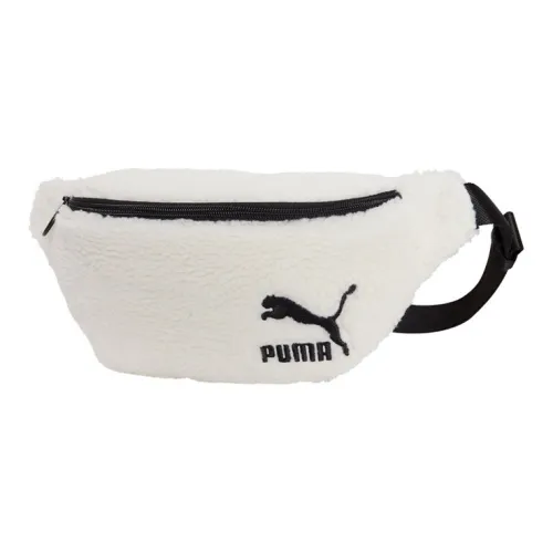 PUMA Sherpa Polar Fleece Crossbody Bag Sling Bag Fanny Pack Regular Unisex White