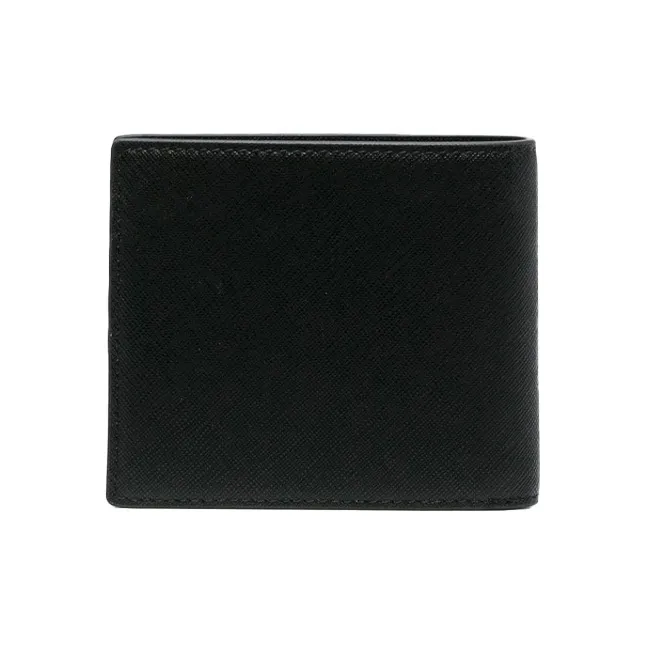 EMPORIO ARMANI Leather Wallet Coin Purse Wallet Men's Black-1