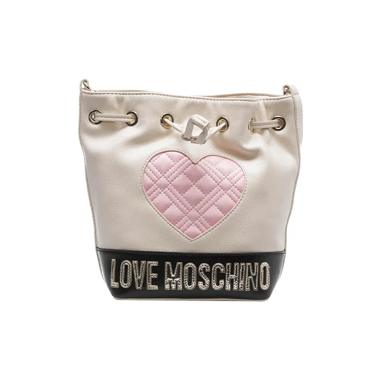 LOVE MOSCHINO Bucket Bag Shoulder Bag Crossbody Bag Backpack Women's White-0